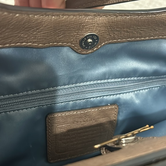 Coach briefcase shoulder purse - Picture 7 of 9